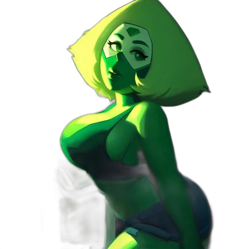 dress, robot, creature, staff transparent PNG cut-out