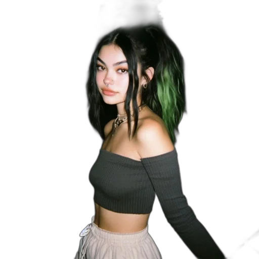 hair, creature, dress, mask transparent PNG cut-out