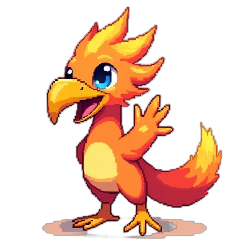 dragon, animal, creature, staff transparent PNG cut-out