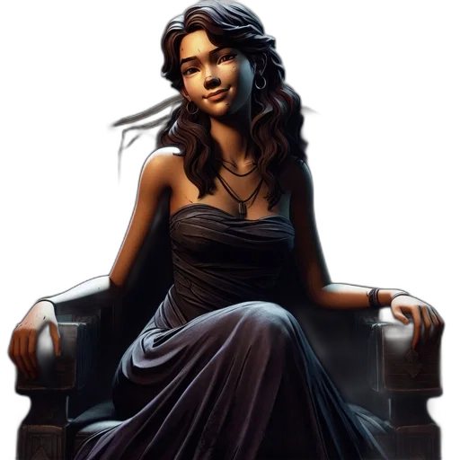 dress, jewelry, fantasy art, photorealistic transparent PNG cut-out