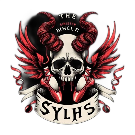 fantasy art, skull, curled, horns transparent PNG cut-out