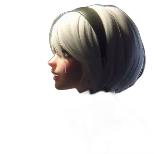 face, hair, mask, crown transparent PNG cut-out