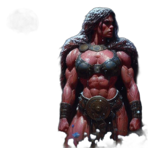 concept art, comic book art, fantasy art, 3d render transparent PNG cut-out