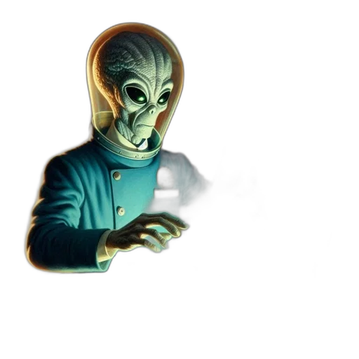 mask, creature, staff, robot transparent PNG cut-out