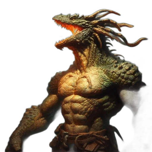 dragon, creature, animal, staff transparent PNG cut-out