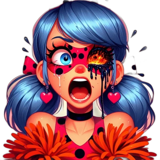 face, mask, cartoon, comic book art transparent PNG cut-out