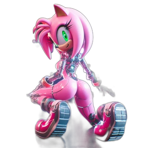 robot, dress, 3d render, concept art transparent PNG cut-out