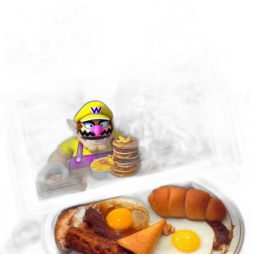 food, robot, concept art, 3d render transparent PNG cut-out