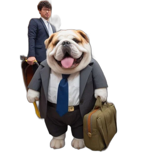 animal, jacket, staff, creature transparent PNG cut-out