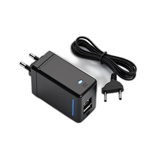 robot, black, power, adapter transparent PNG cut-out