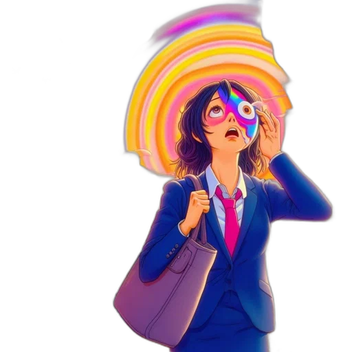 umbrella, jacket, hat, staff transparent PNG cut-out