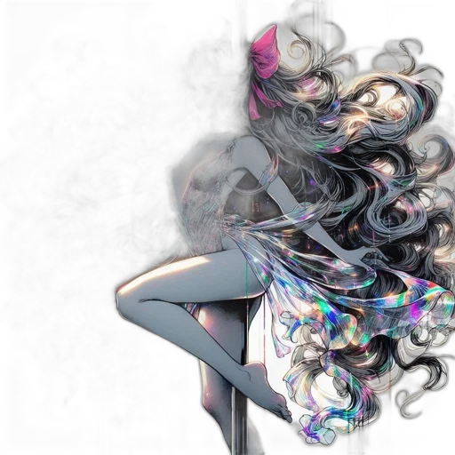 hair, dress, mask, anime transparent PNG cut-out