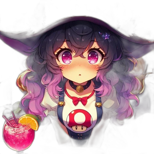 food, staff, hat, creature transparent PNG cut-out