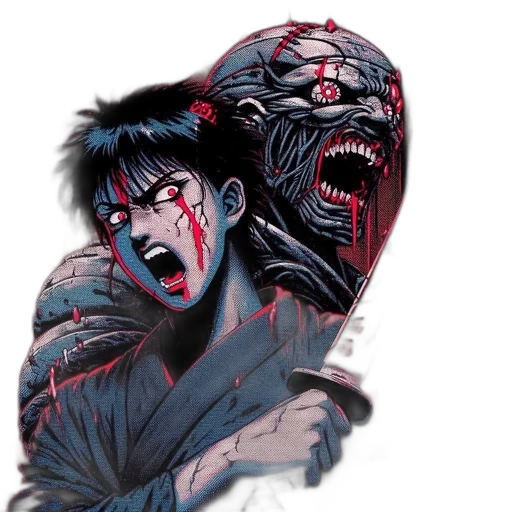 mask, creature, comic book art, concept art transparent PNG cut-out