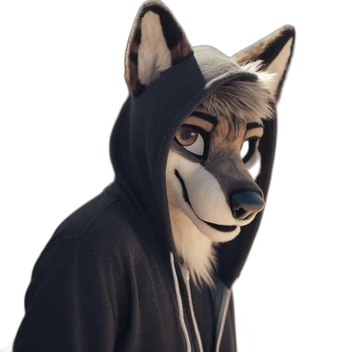 mask, jacket, animal, staff transparent PNG cut-out