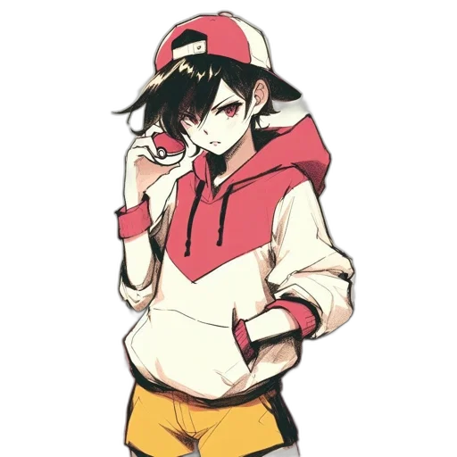 hat, jacket, staff, anime transparent PNG cut-out