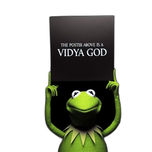 3d render, concept art, kermit, frog transparent PNG cut-out