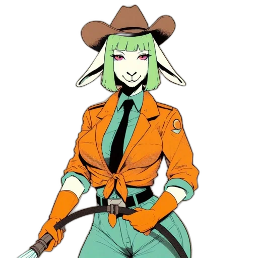 staff, jacket, hat, weapon transparent PNG cut-out