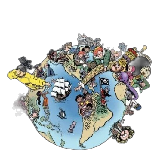 comic book art, cartoon, concept art, cartoon-style transparent PNG cut-out