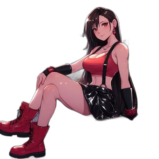 dress, jacket, shoes, weapon transparent PNG cut-out