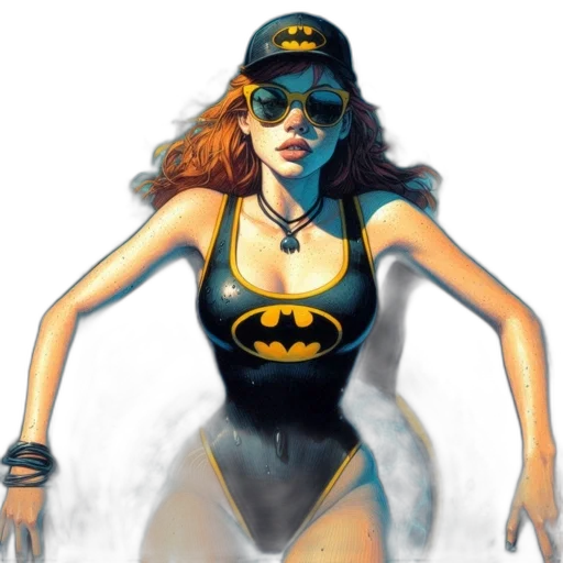 comic book art, concept art, fantasy art, photorealistic transparent PNG cut-out