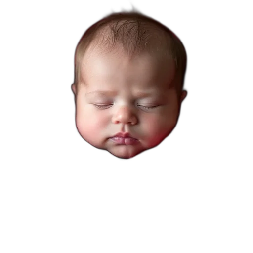 face, mask, hair, crown transparent PNG cut-out