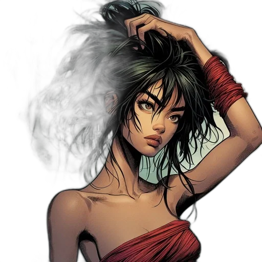 comic book art, concept art, fantasy art, photorealistic transparent PNG cut-out
