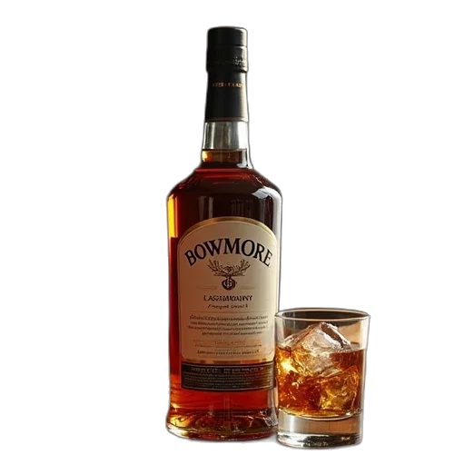 bottle, bowmore, years, old transparent PNG cut-out