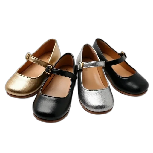 shoes, four, pairs, little transparent PNG cut-out
