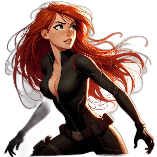 comic book art, concept art, cartoon, fantasy art transparent PNG cut-out
