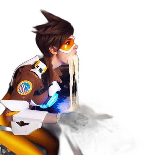 weapon, robot, staff, jacket transparent PNG cut-out