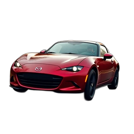 car, photorealistic, 3d render, red transparent PNG cut-out