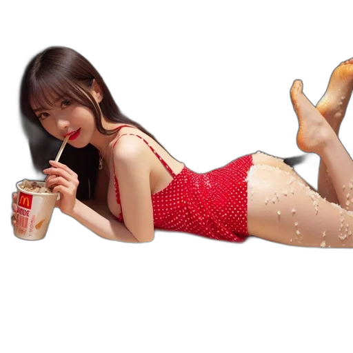 food, dress, photorealistic, 3d render transparent PNG cut-out
