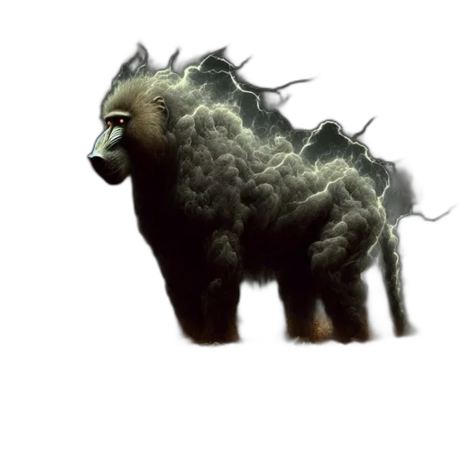 creature, animal, dragon, hair transparent PNG cut-out