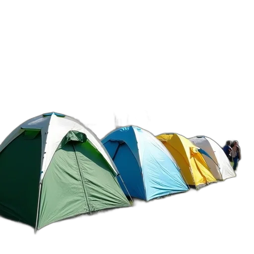 umbrella, 3d render, group, colorful transparent PNG cut-out
