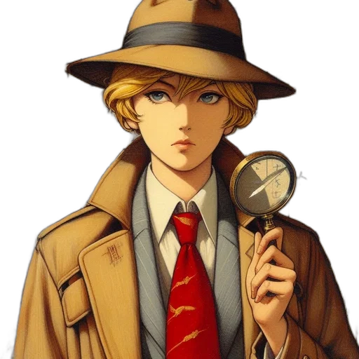 hat, staff, jacket, weapon transparent PNG cut-out