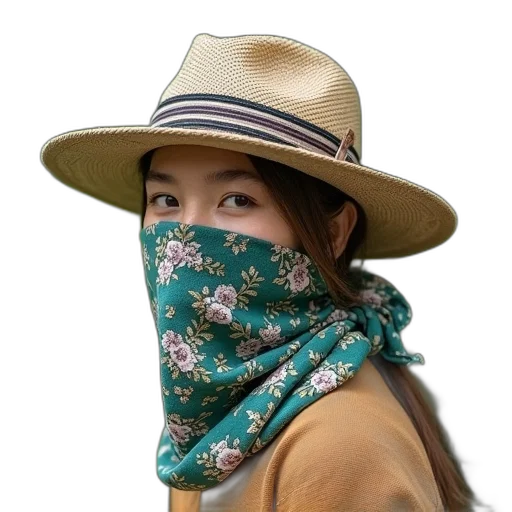 hat, mask, face, jewelry transparent PNG cut-out