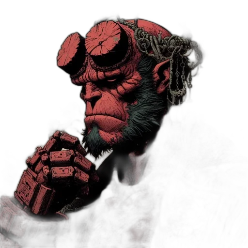 mask, face, comic book art, concept art transparent PNG cut-out