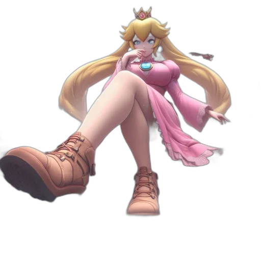 dress, crown, staff, weapon transparent PNG cut-out