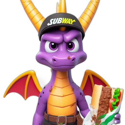 dragon, staff, food, animal transparent PNG cut-out