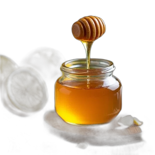 food, 3d render, photorealistic, honey transparent PNG cut-out