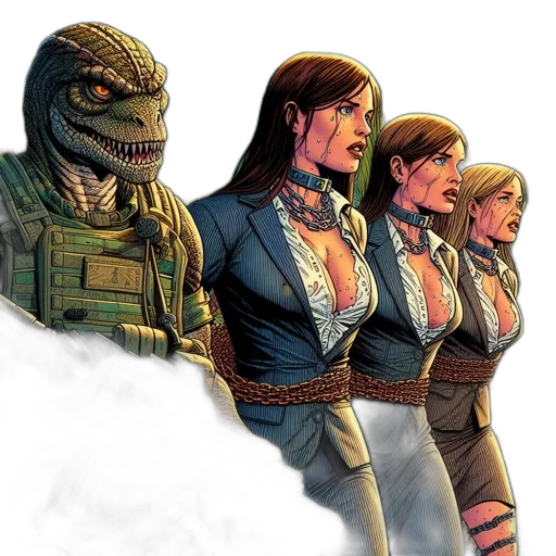concept art, comic book art, dinosaur-like, creature transparent PNG cut-out