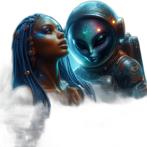 robot, concept art, fantasy art, cyberpunk transparent PNG cut-out