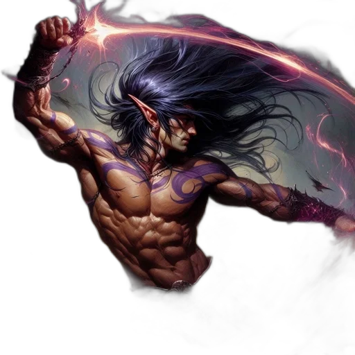 hair, dragon, fantasy art, comic book art transparent PNG cut-out