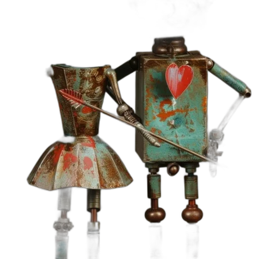 robot, staff, furniture, dress transparent PNG cut-out