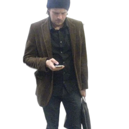 jacket, staff, hat, creature transparent PNG cut-out