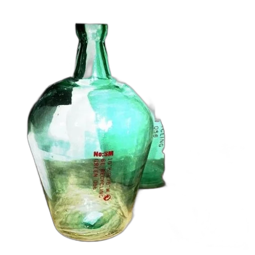 bottle, mask, crown, 3d render transparent PNG cut-out