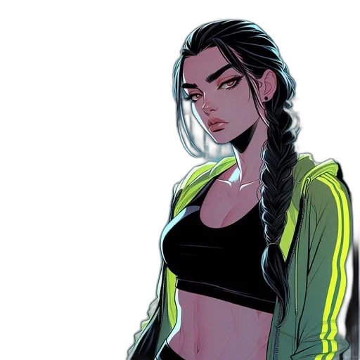 jacket, staff, comic book art, concept art transparent PNG cut-out