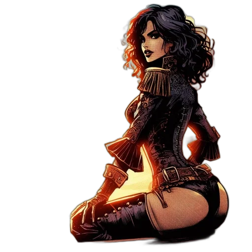 comic book art, concept art, pixel art, fantasy art transparent PNG cut-out