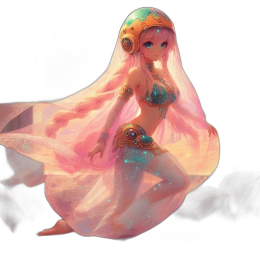 dress, mask, creature, crown transparent PNG cut-out